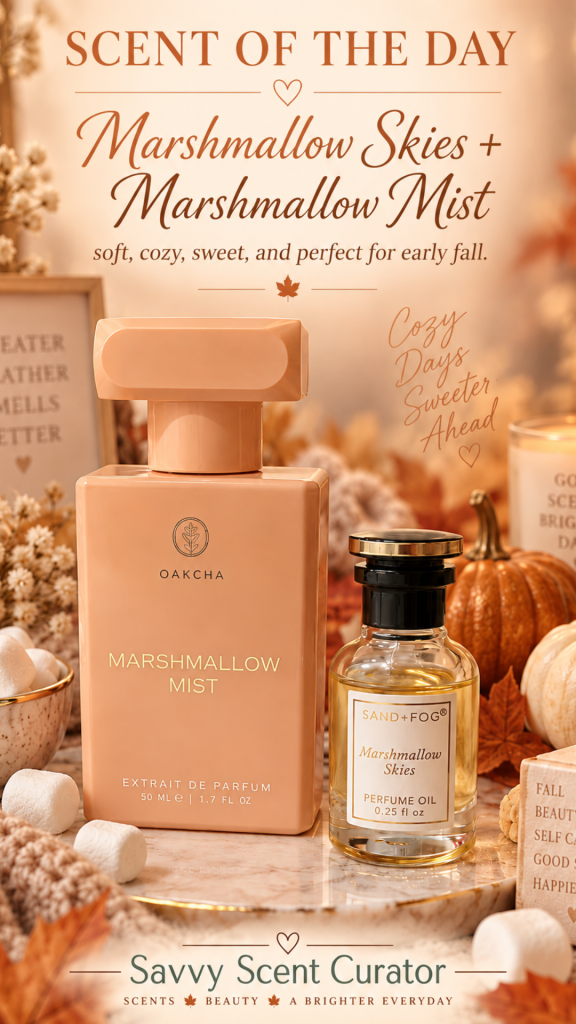 fall vibes misty mashmallow skies